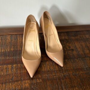 Christian Louboutin beige pumps